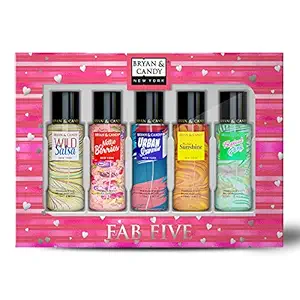 Bryan & Candy New York Body Fragrance Mist Spray FAB FIVE Combo Valentines Gift Set For Women, 115 ml Each (Pack of 5) No Gas Perfume