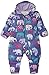 Hatley Baby Girls Infant Polyester Bundler Patterned Elephants Snowsuit, Purple, 6-12 Months