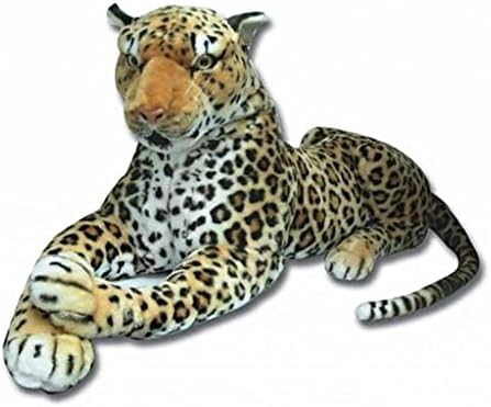 Realistic Large Leopard Soft Toy Plush Stuffed 100cm 40" Lifelike Features