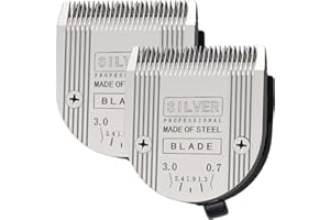 COSYONALL Paquete de 2 cuchillas de repuesto ajustables 5 en 1 compatibles con WAHL Clipper Bravura .Chromado, Creativa, Figura Cortapelos de perros para aseo de perros (no compatible con cortaúñas Arco)