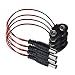 Produktbild qianqian56 Batterieklemme, 9 V, PP3, mit 2,1 mm ID x 5,5 mm Außenstecker, 4 Stück