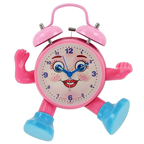 ABC spielerisch die Uhrzeit lernen, Miss Ticki der Kinderwecker pink weiss, inklusive Batterie - 2