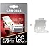 Produktbild Samsung microSDXC Plus 100 MB Evo + UHS-I Typ 3 Class 10 micro SD mit SD Adapter und HNV MiniCase Neue Version 2017 128 GB