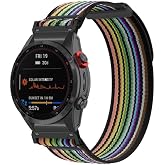 Rongep Garmin ile Uyumlu Travel Loop 26mm Kumaş Kordon Fenix ​​8 Amoled 51mm/​​8 MIP 51mm/​​7X/​​7X Pro/​​6X/​​6X Pro/5X/5X P
