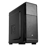 Aerocool Aero-300 Midi-Tower Black computer case - Computer Cases (Midi-Tower, PC, Steel, ATX,Micro-ATX, Black, Gaming)