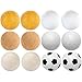 Price comparison product image Maxstore 12 pieces of kicker balls mix, 6 different varieties (2x cork, 4x PE, 2x PU, 4x ABS), diameter 35mm, table football kicker balls, ball