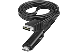 Xingsiyue PS1/PS2 to HDMI Cable Converter HDMI Adapter Connector Audio Video Conversion Line 1080P/720P for PS1/PS2 Console, TV/Monitor