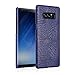 Produktbild SOOCX Samsung Note8 Fall Leder N950 Drop Protection Sleeve Note8 Persönlichkeit hochwertige Leder Abdeckung Mode-Design Anti-Scratch Stoßfest Telefon Abdeckung (Color : Navy Blue)