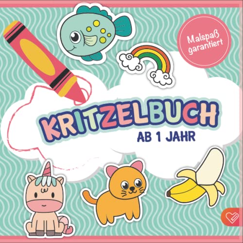 Lieblingstiere Kritzelbuch Ab 2 Jahren – 50 Tiervorlagen Zum Ausmalen & Feinmotorik Trainieren