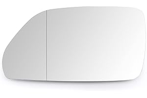 BSSTORE Cristal de Espejo Retrovisor Calefactable para Octavia 2005-2009 (Izquierda - Lado del Conductor)