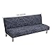 Produktbild ishine Klappsofa Überwürfe Sofabezug Ohne Armlehnen Schlafsofa mit Stretch Sofahusse 150cmx 200cm Slipcover Sofa Abdeckung-A