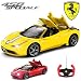Produktbild Comtechlogic CM-2201 Offiziell Lizenziert 1:14 Ferrari 458 Italia Speciale Spinne Ferngesteuert RC ElectricCar mit Voll ferngesteuert Dach Mechanismus - Bereit Zum Rennen EP RTR - Gelb