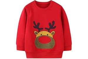 LitBud Sudaderas para Niños Arcoíris Sweatshirt Camiseta Manga Larga Cuello Redondo Jersey Pullover Ropa para Niño 1-7 años