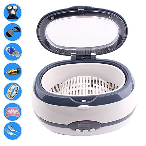 Preisvergleich Produktbild Rokoo Ultraschall-Schmuck-Reiniger Uhr Gläser Reinigungs-Tool Digital Ultraschall-Reiniger 600ML 220V-240V