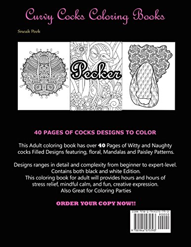 Adult Coloring Book: Colorful Cocks: 40 Stress Relieving Dick Designs: Naughty and Hilarious Penis Coloring Book filled with Paisley, Floral and Creative Patterns (Vol. 2): Volume 2