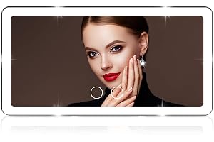 Vanmirr Upgrade Car Sun Visor Vanity Mirror,Big Led Mirror With 3 Light Modes & 80 Leds,Rechargeable Makeup - Dimmable Touch Control,Car Up Universal For Truck Suv