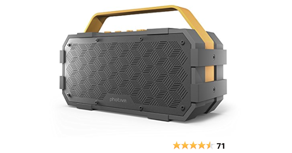 photive m90 portable waterproof bluetooth speaker