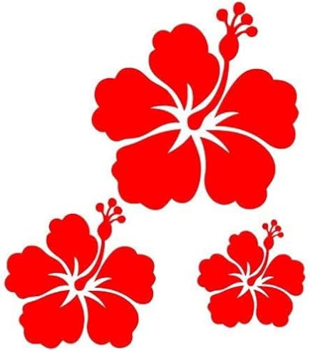 Autocollant Salamandre Hibiscus Bleu Premium - Sticker Adhésif Résistant Tous Supports 12 Cm