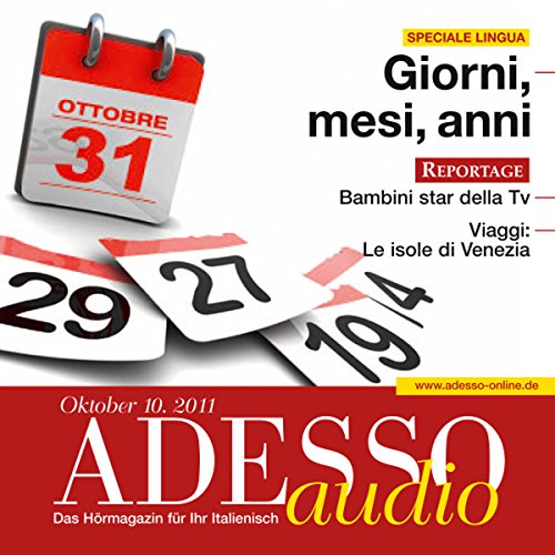 ADESSO-Audio-Giorni-mesi-anni-102011-Italienisch-lernen-Audio-Wochentage-Monate-Jahre