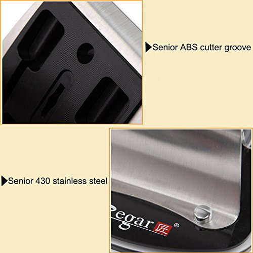 Universal messerblock, unbestückt für 7 Messer und Schere/Wetzstahl - 8