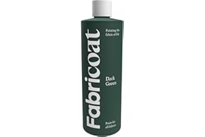 Pintura para telas Fabricoat - Restaura o cambia el color de cualquier tela - Pinta directamente sobre la tela - Transforma cualquier cosa - Sofás, pantallas de lámparas (250 ml, verde oscuro)