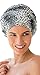 Ladies Black and White Animal Print Shower Cap Shower Hat Fashy Traditional Style