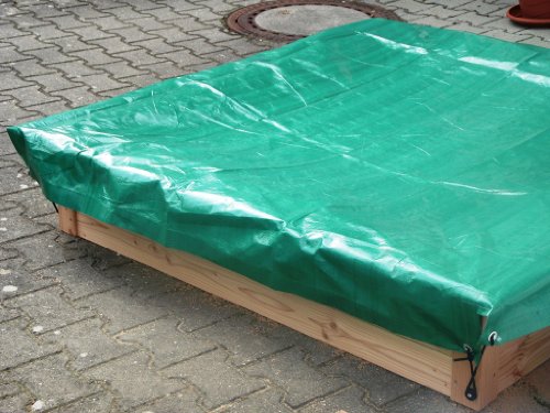 Preisvergleich Produktbild Sandkasten - Abdeckplane (150x150 cm, Grün)