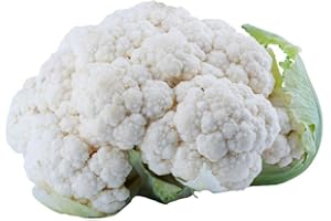 HUA XIAN ZI Semi di broccoli (biologici) -Semi di cavolfiore bianco verde calabrese, palla di neve deliziosa e sana (bianca)