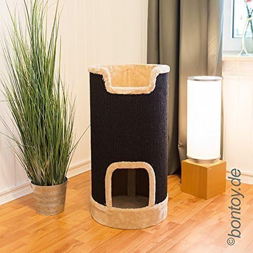 Bontoy Scratch scratch tower LEON black/cream 74 cm
