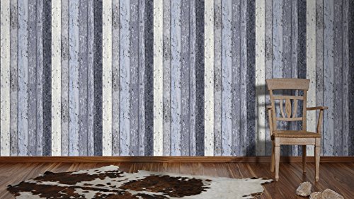 A.S. Création Vliestapete New England 2 Tapete in Holz Optik fotorealistische Holztapete maritime Optik 10,05 m x 0,53 m blau Made in Germany 855060 8550-60 - 7
