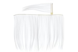 Panduro Hobby Horse Crinière et queue Accessoires pour cheval à baiser et chevaux hobbys, cheveux longs et beaux, DIY pour coudre, coiffer et coiffer, queue aux couleurs assorties - Blanc