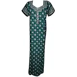 Indiatrendzs Ladies Nightwear Cotton Printed Summer Nighty For Women