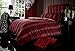 Think-Louder Luxury Leopard Skin Print Duvet Set Quilt Cover Bedding Set Single Double S King Leopard Red Double