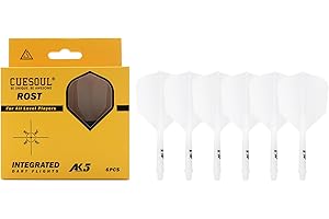 CUESOUL 6 Pezzi ROST Asta e Alette per Freccette Integrate