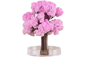 CORLIDEA Magic Growing Tree DIY Crystal Christmas Decoration, Árbol de Navidad de papel floreciente, árbol rosa, juguete creativo de Navidad, regalos para niños, diversión educativa y fiesta (1 unidad)