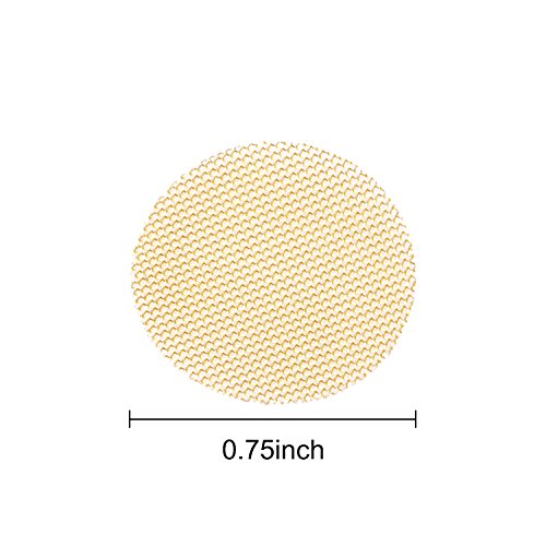 Mudder 150 Stück Pfeife Screen Filterung Messing Rohr Sieb Bowl Filter, 3/ 4 Zoll, mit Aufbewahrungsbox - 2