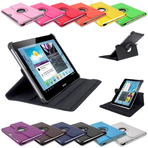examen Generic 610098485469 Étui 360 Degree Étui en cuir pour Samsung Galaxy Tab 2 10.1 P5100 P5110 avec fonction support verticale/horizontale Rose