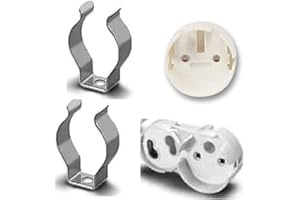 ILLUMINATION STORE KIT GANCI E PORTALAMPADA PER NEON T8 RICAMBIO PLAFONIERE