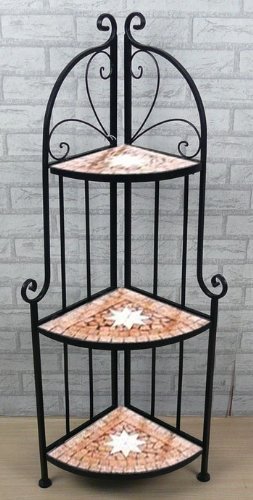 DanDiBo Eckregal Mosaik Merano 12005 Bücherregal 114 cm aus Metall Schmiedeeisen Regal - 6