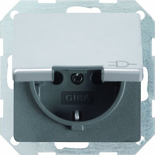 Price comparison product image GIRA 0454203 SCHUKO socket lid Attachment Stainless Steel