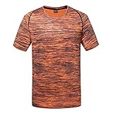 LUCKYCAT Herren T-Shirt atmungsaktives Sportshirt kurzärmliges und schnelltrocknendes Trainingsshirt mit enganliegender Passform T-Shirt atmungsaktiv Trainingsshirt Kurze Ärmel Herren Fitnessshirt