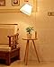 Produktbild Holz Stehlampe, Nordic Wohnzimmer Schlafzimmer Sofa Couchtisch Licht, amerikanische Stehlampe (Farbe : Oak+white)
