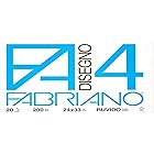 Fabriano F4 05000597, Album da Disegno, Formato 24 x 33 cm, Fogli Ruvidi, Grammatura 200gr/m2, 20 Fogli