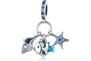 Lkwidi Abalorios Charms Colgantes de Animales de amor familiar Cuentas Plata de Ley 925 con Compatible con Pulsera Europeo, Charms para Mujer