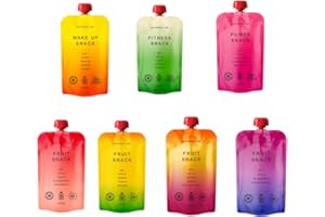 JYSTOCK LIMITED Nutrino Lab Fruit Puree (7 Fruit Snacks & Functional Variety | Exotic Gourmet Fruit Purees for Adults and Kids | 7 x 200g)