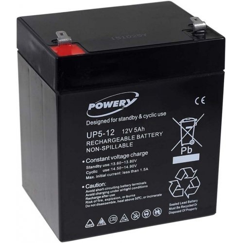 akku-net Blei-Gel-Akku für USV APC RBC 43 5Ah 12V, 12V, Lead-Acid - 2