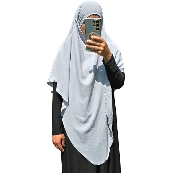 Khimar Hijab à Enfiler IBTOM CASTLE - Jilbab Islamique Femme Voilée Châle Uni