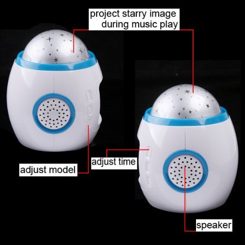 LED Sternenhimmel Kinderwecker mit Sternenhimmel Kalender Thermometer Wecker - 4