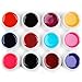 Fashion Gallery 12Pcs UV Builder Gel Crystal Nails Transparent Extension UV Gel For French Art Tips Manicure Set