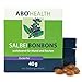 Produktbild ABOHEALTH Salbei-Bonbons zuckerfrei 4x 40g Hustenbonbons mit Vitamin C, 4er Pack Kräuterbonbons aus Salbei, wohltuend für Mund und Rachen.